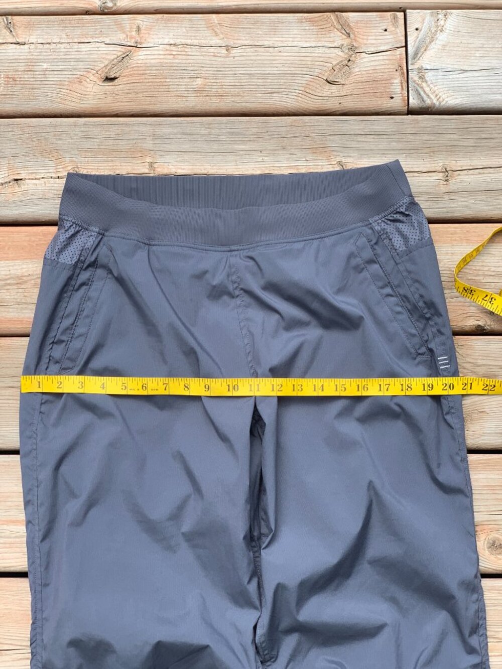 Lululemon Pacific Run Pant Mens L Gray Zip Pocket Calf Athletic Training Cycling - Picture 9 of 12
